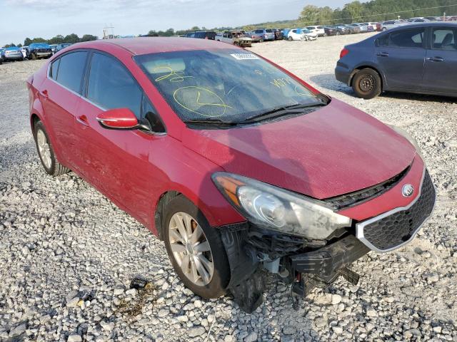 KNAFX4A88E5046779 - 2014 KIA FORTE EX RED photo 1