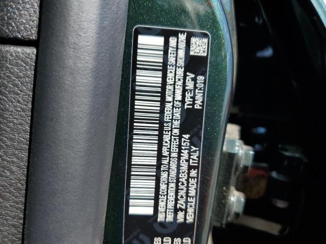 ZACNJCAB3MPM41574 - 2021 JEEP RENEGADE S GREEN photo 10