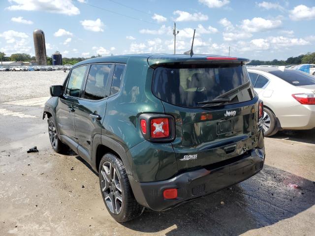 ZACNJCAB3MPM41574 - 2021 JEEP RENEGADE S GREEN photo 3