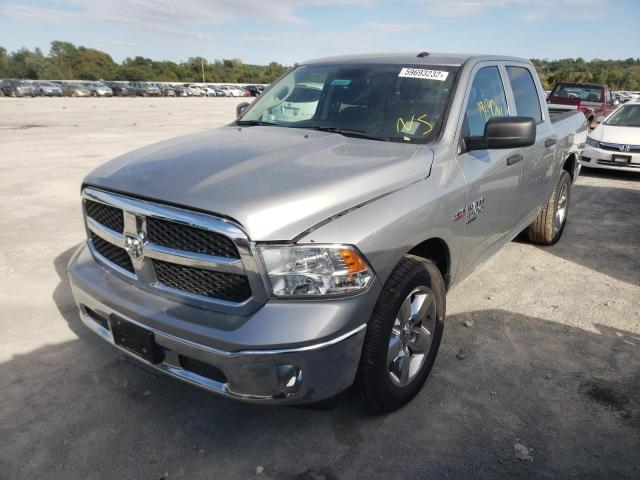 3C6RR7KT7MG504339 - 2021 RAM 1500 SILVER photo 2