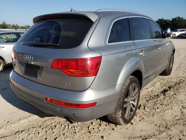 WA1BY74LX7D067443 - 2007 AUDI Q7 3.6 QUA SILVER photo 4