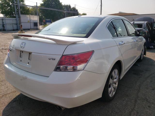 1HGCP3F8XAA001838 - 2010 HONDA ACCORD EXL WHITE photo 4