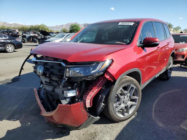 5FNYF7H58NB002954 - 2022 HONDA PASSPORT E 红色 照片 2
