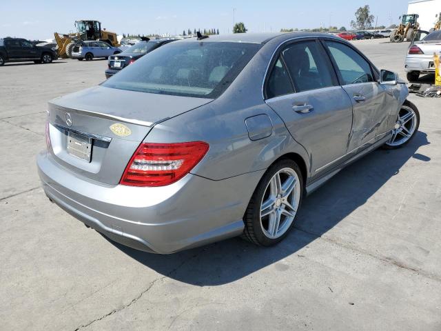 WDDGF4HB1DA772460 - 2013 MERCEDES-BENZ C 250 SILVER photo 4