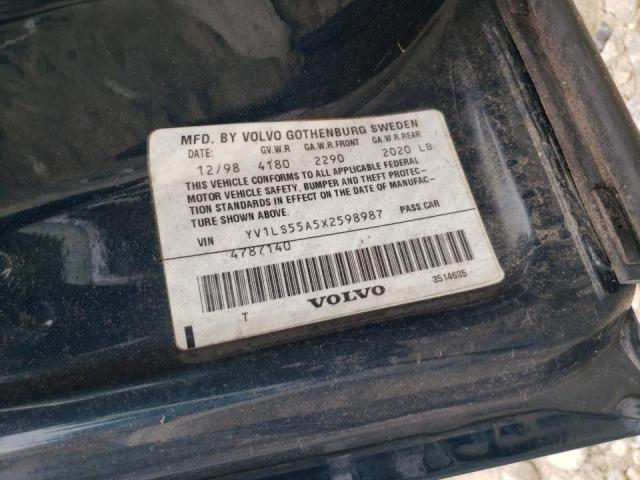 YV1LS55A5X2598987 - 1999 VOLVO S70 TEAL photo 10