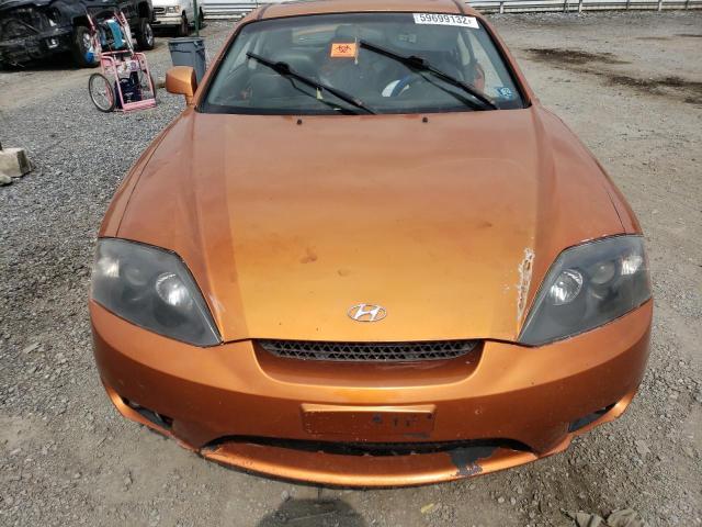 KMHHN65FX6U191850 - 2006 HYUNDAI TIBURON GT ORANGE photo 7