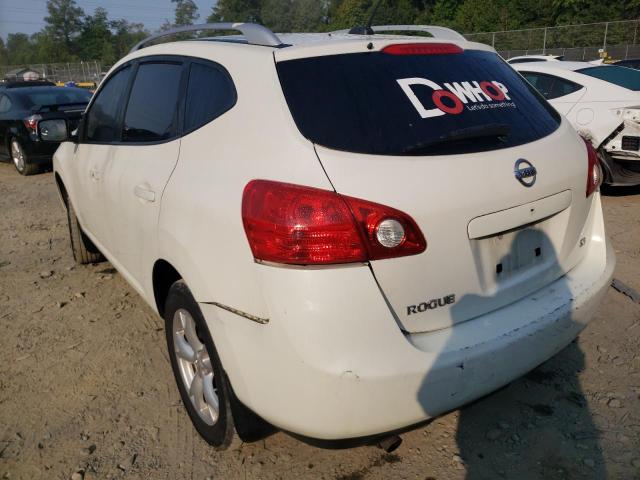 JN8AS58T39W324696 - 2009 NISSAN ROGUE WHITE photo 3