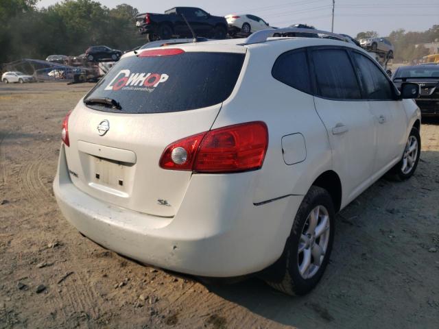 JN8AS58T39W324696 - 2009 NISSAN ROGUE WHITE photo 4