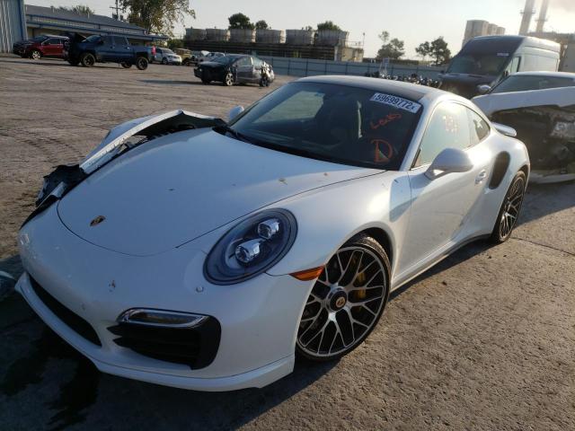 WP0AD2A91FS166798 - 2015 PORSCHE 911 TURBO WHITE photo 2