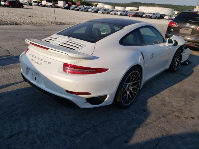 WP0AD2A91FS166798 - 2015 PORSCHE 911 TURBO WHITE photo 4