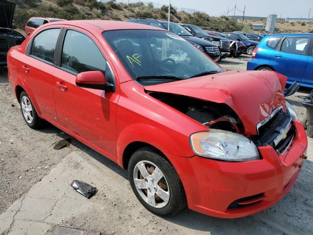 KL1TD5DE4AB092036 - 2010 CHEVROLET AVEO LS RED photo 1