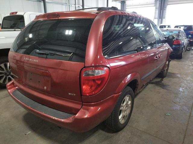 1D4GP45R64B503862 - 2004 DODGE CARAVAN RED photo 4