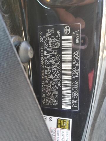 JTKJF5C73C3039752 - 2012 TOYOTA SCION TC BLACK photo 10