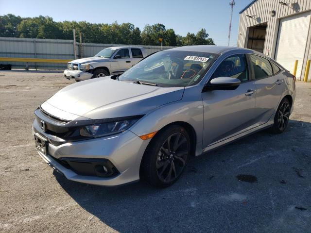 2HGFC2F87LH554826 - 2020 HONDA CIVIC SPOR SILVER photo 2