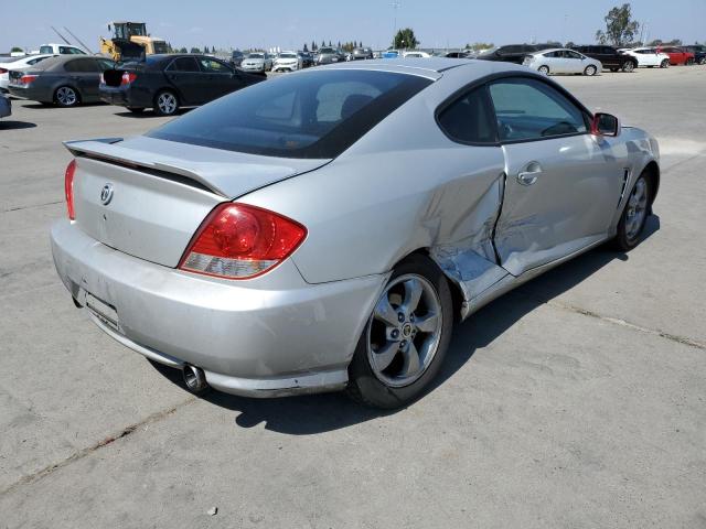 KMHHM65D36U223720 - 2006 HYUNDAI TIBURON GS SILVER photo 4