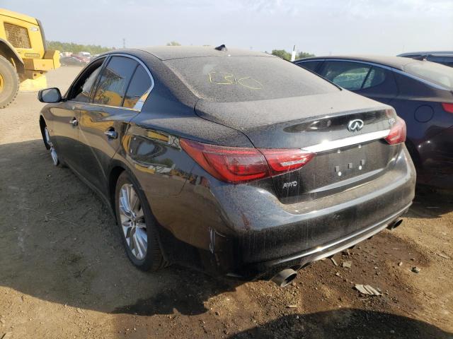 JN1EV7ARXKM553279 - 2019 INFINITI Q50 LUXE BLACK photo 3