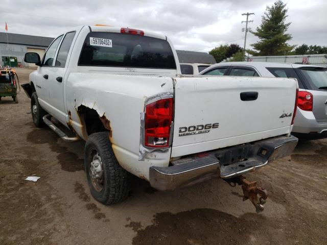 1D7KU28DX3J614641 - 2003 DODGE RAM 2500 S WHITE photo 3