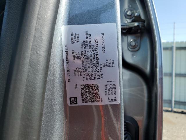 1GCGTCENXN1223725 - 2022 CHEVROLET COLORADO L GRAY photo 10