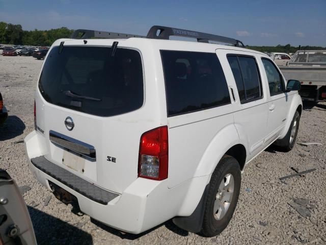 5N1AR18W75C783411 - 2005 NISSAN PATHFINDER WHITE photo 4