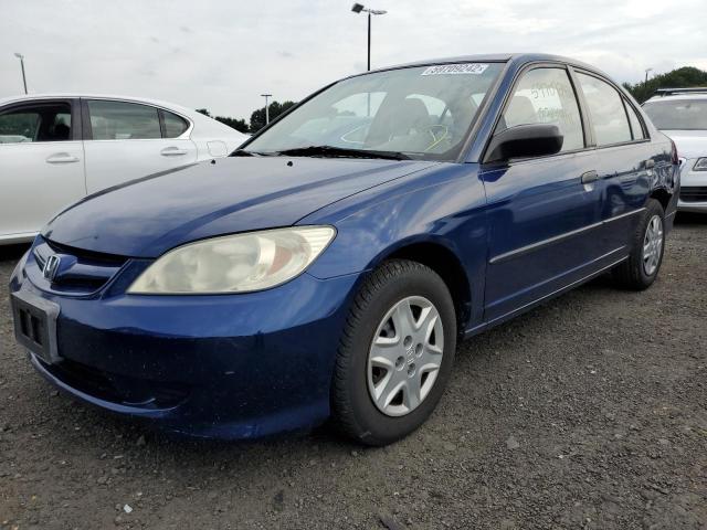 2HGES16384H568720 - 2004 HONDA CIVIC DX V BLUE photo 2