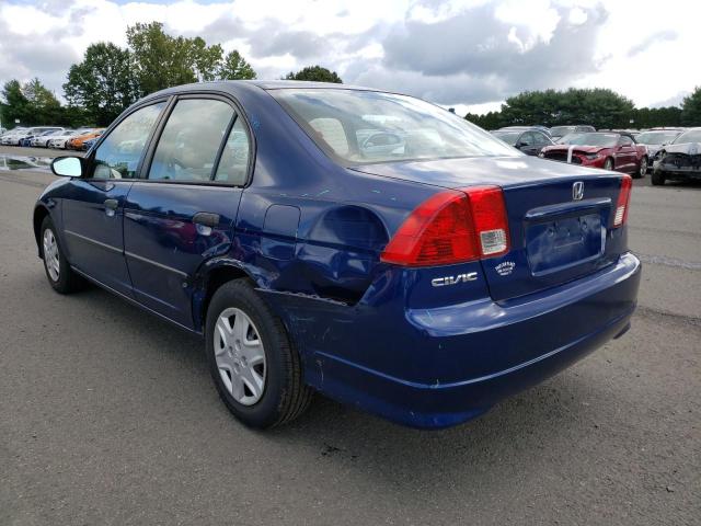 2HGES16384H568720 - 2004 HONDA CIVIC DX V BLUE photo 3