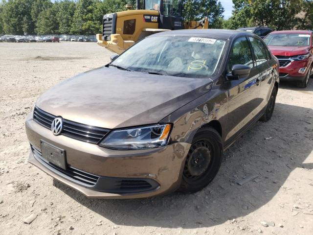 3VW2K7AJXEM325694 - 2014 VOLKSWAGEN JETTA BASE 棕色 照片 2