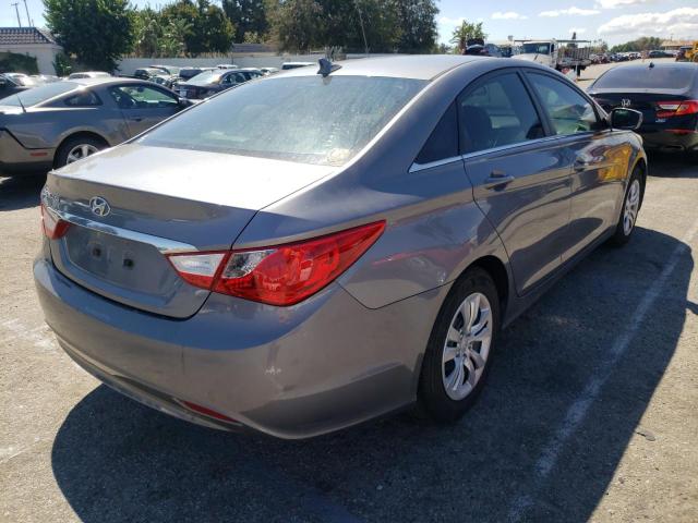 5NPEB4AC1BH249722 - 2011 HYUNDAI SONATA GLS GRAY photo 4