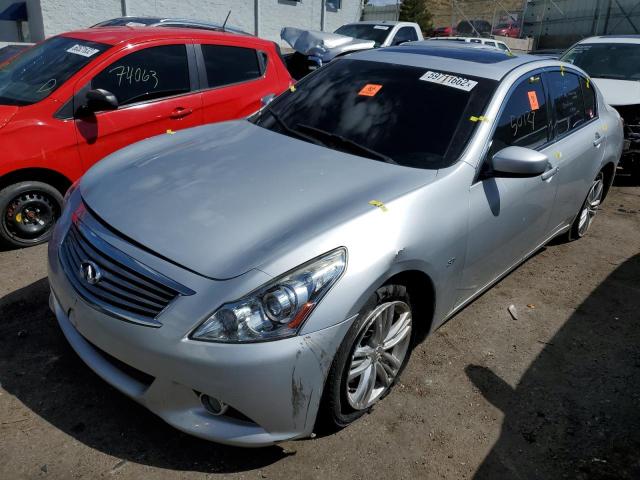 JN1CV6APXFM503391 - 2015 INFINITI Q40 SILVER photo 2