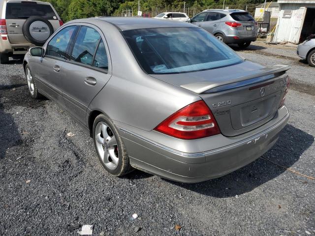 WDBRF40J94F444985 - 2004 MERCEDES-BENZ C 230K SPO BEIGE photo 3