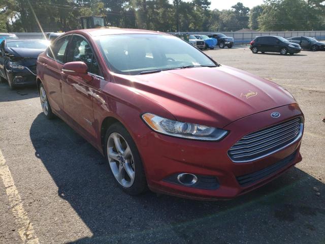 3FA6P0LU4DR225263 - 2013 FORD FUSION RED photo 1