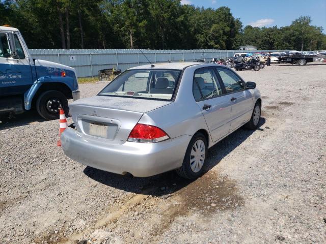 JA3AJ26E87U016738 - 2007 MITSUBISHI LANCER ES SILVER photo 4