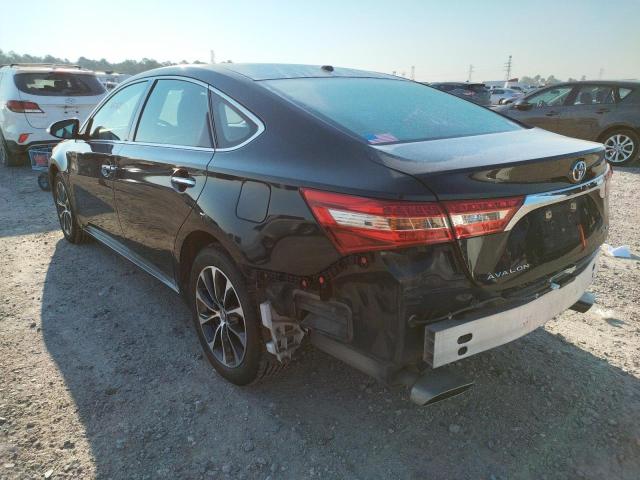 4T1BK1EB5HU256587 - 2017 TOYOTA AVALON XLE BLACK photo 3