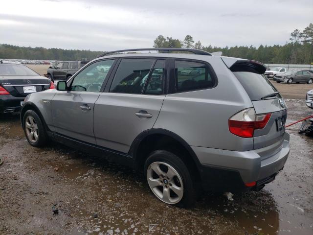 WBXPC93438WJ03627 - 2008 BMW X3 3.0SI GRAY photo 3