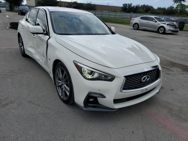 JN1EV7AP4KM541997 - 2019 INFINITI Q50 LUXE WHITE photo 1