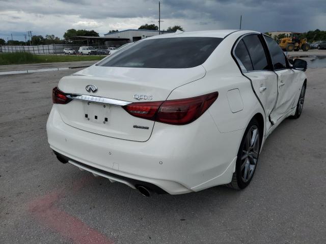 JN1EV7AP4KM541997 - 2019 INFINITI Q50 LUXE WHITE photo 4