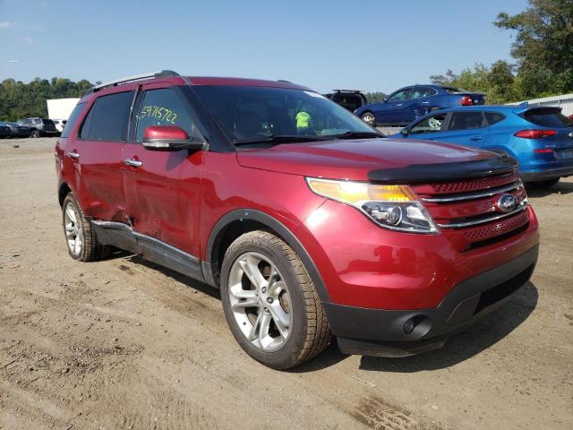 1FM5K8F89FGB38143 - 2015 FORD EXPLORER L BURGUNDY photo 1