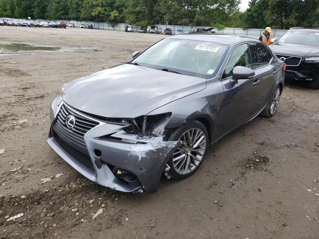 JTHBF1D22E5036080 - 2014 LEXUS IS 250 GRAY photo 2