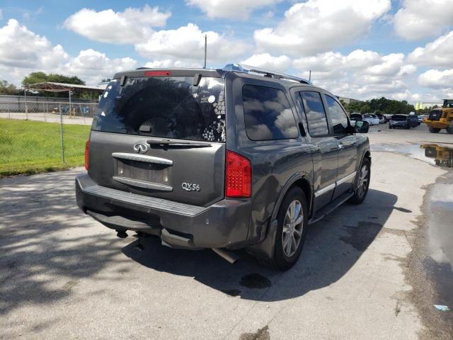 5N3AA08D68N914425 - 2008 INFINITI QX56 GRAY photo 4