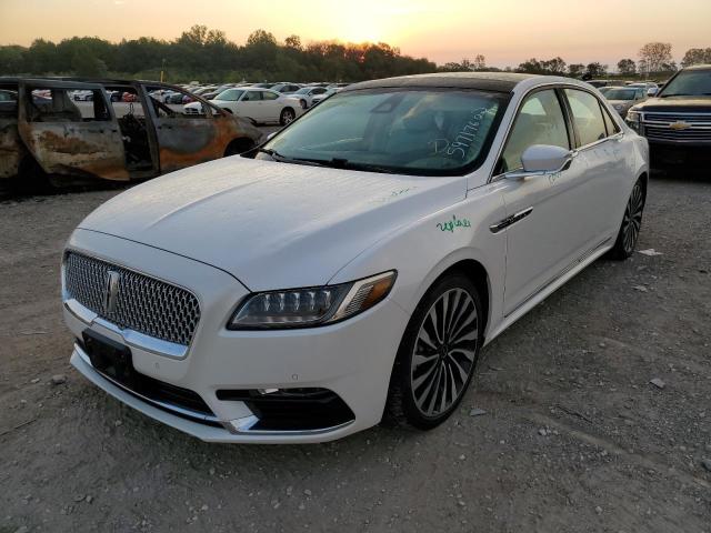 1LN6L9BC3H5608439 - 2017 LINCOLN CONTINENTA WHITE photo 2