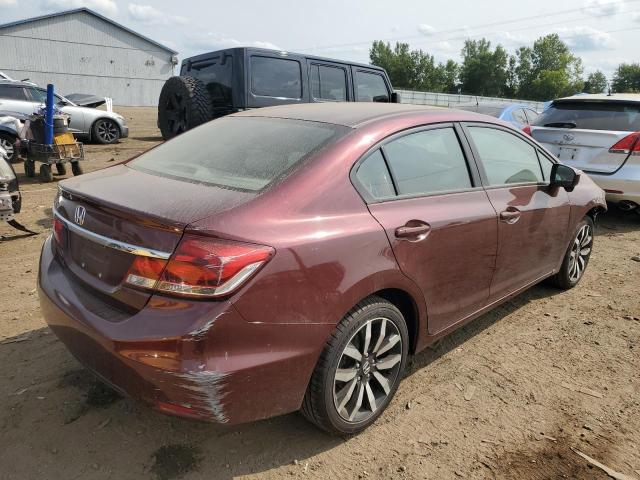 19XFB2F90FE097349 - 2015 HONDA CIVIC EXL Tünd qırmızı foto 4
