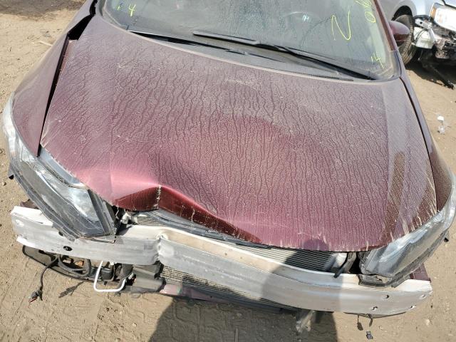 19XFB2F90FE097349 - 2015 HONDA CIVIC EXL Tünd qırmızı foto 7