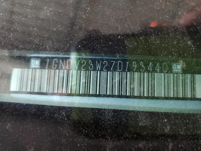 1GNDV23W27D193440 - 2007 CHEVROLET UPLANDER L Mavi foto 10