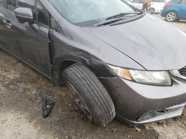 19XFB2F7XFE057360 - 2015 HONDA CIVIC SE GRAY photo 9