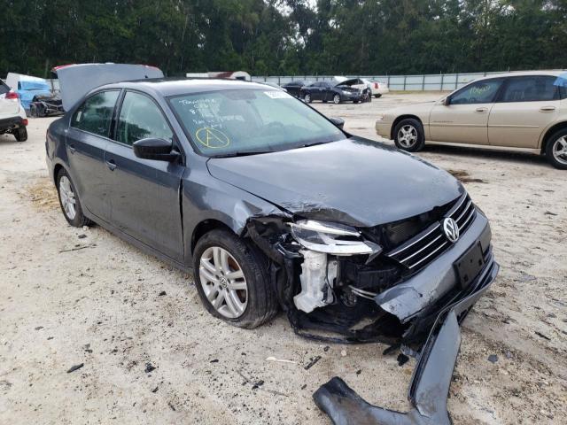 3VW2K7AJ9FM241769 - 2015 VOLKSWAGEN JETTA BASE GRAY photo 1