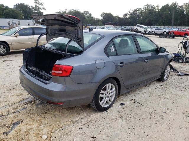 3VW2K7AJ9FM241769 - 2015 VOLKSWAGEN JETTA BASE GRAY photo 4