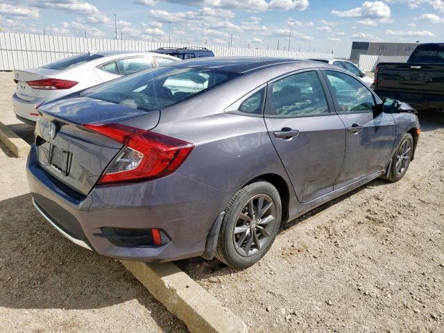 2HGFC2F77LH032088 - 2020 HONDA CIVIC EX GRAY photo 4