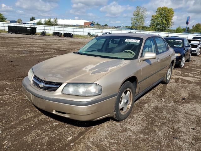 2G1WF52E459111137 - 2005 CHEVROLET IMPALA TAN photo 2