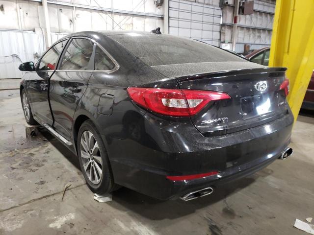 5NPE34AFXFH032070 - 2015 HYUNDAI SONATA SPO BLACK photo 3