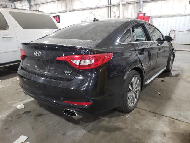 5NPE34AFXFH032070 - 2015 HYUNDAI SONATA SPO BLACK photo 4