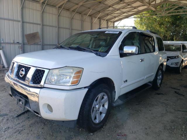 5N1AA08AX5N712861 - 2005 NISSAN ARMADA SE WHITE photo 2